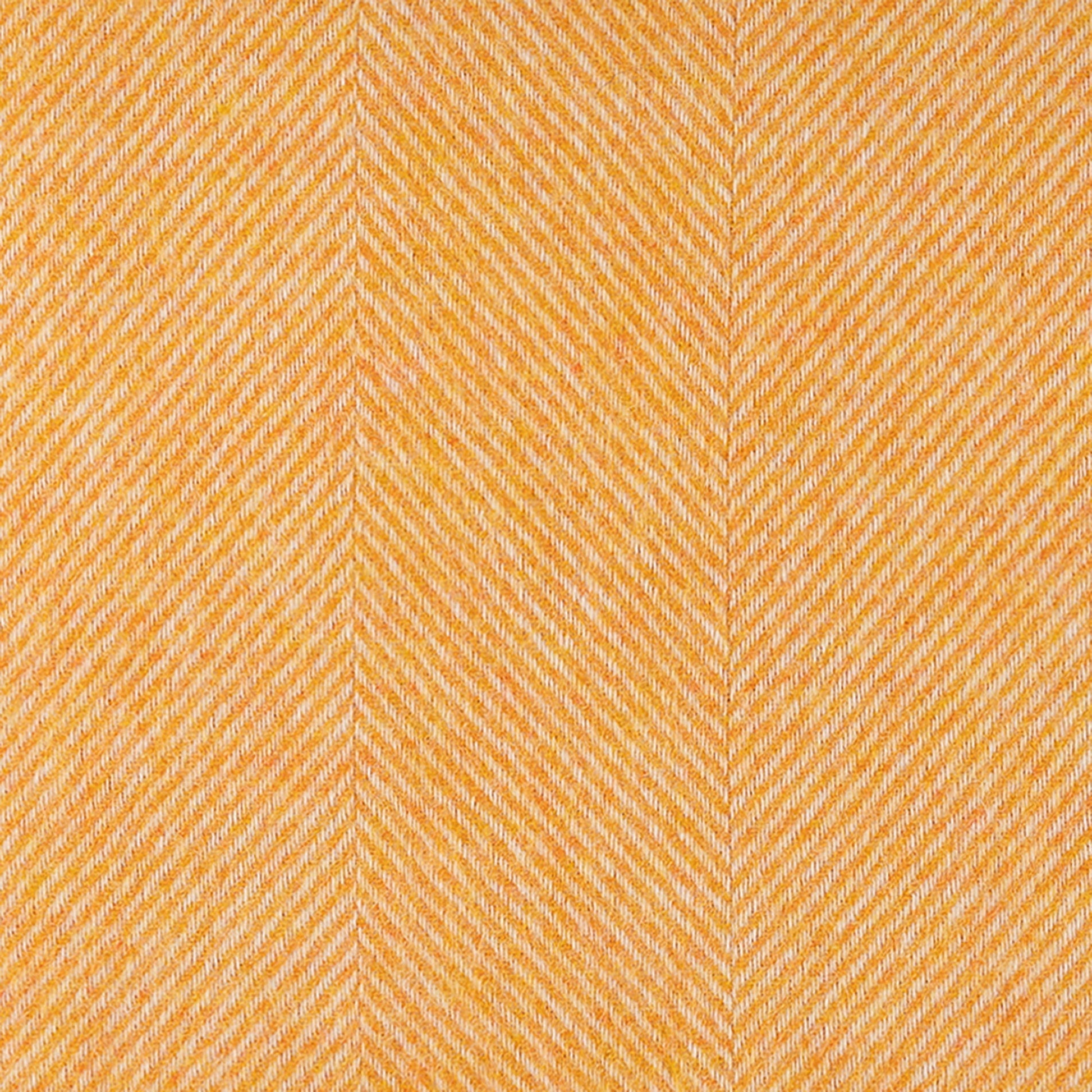 Southampton Home Wool Herringbone Throw (Tangerine)-Throws and Blankets-[bar code]-TangerineShetland-Prince of Scots