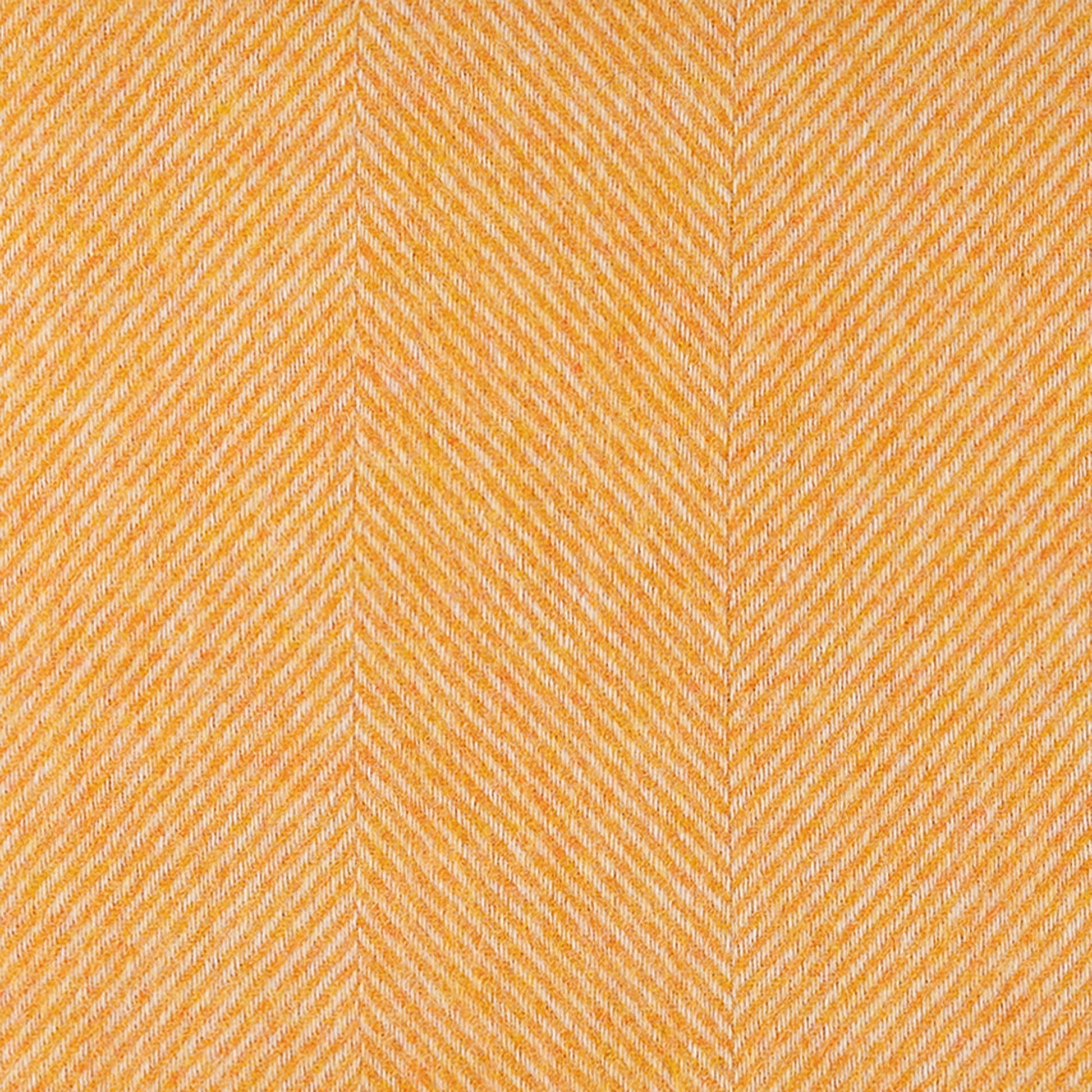 Southampton Home Wool Herringbone Throw (Tangerine)-Throws and Blankets-[bar code]-TangerineShetland-Prince of Scots