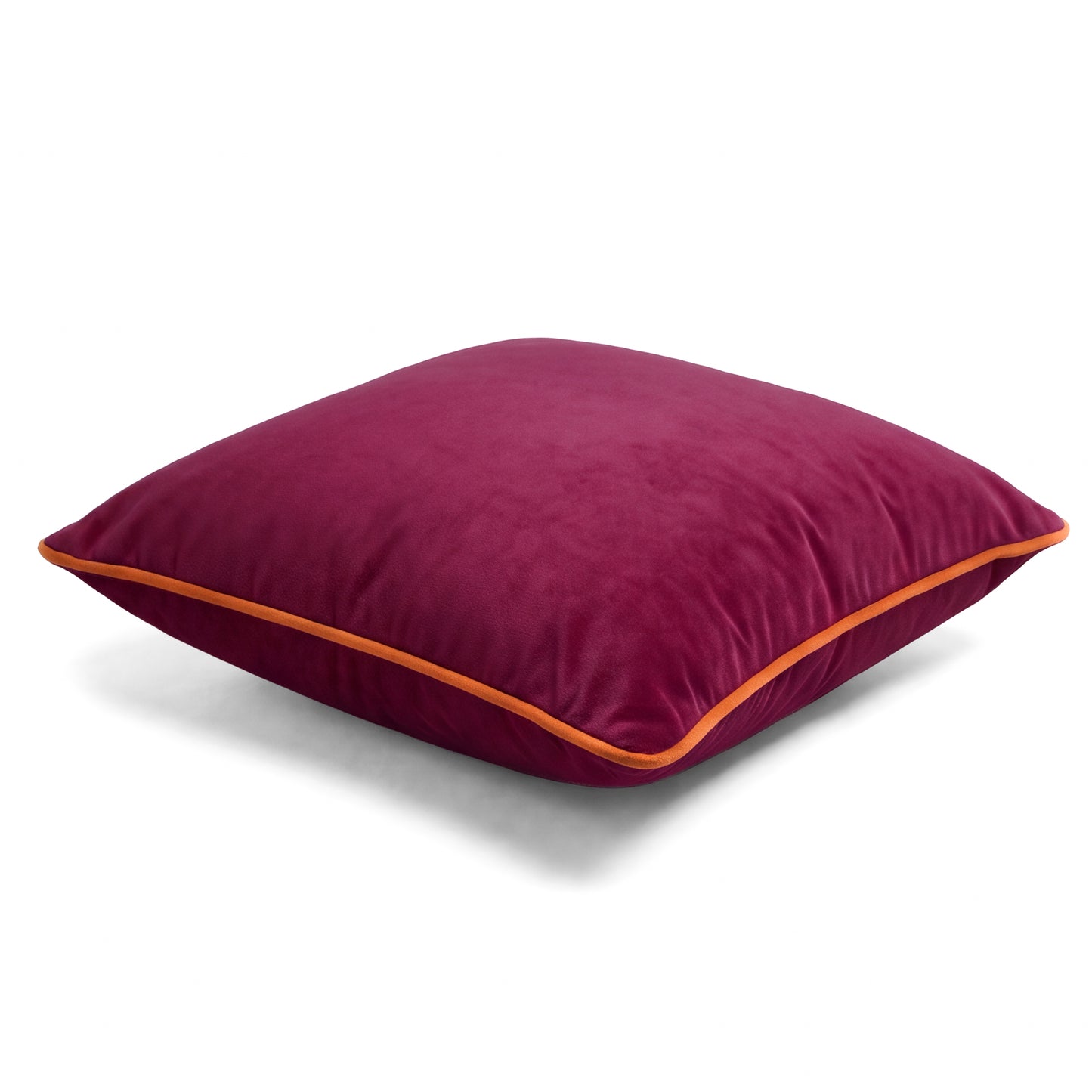 Southampton Home Velvet Pillow 22" x 22" ~ Cerise-Throw Pillows-[bar code]-Prince of Scots