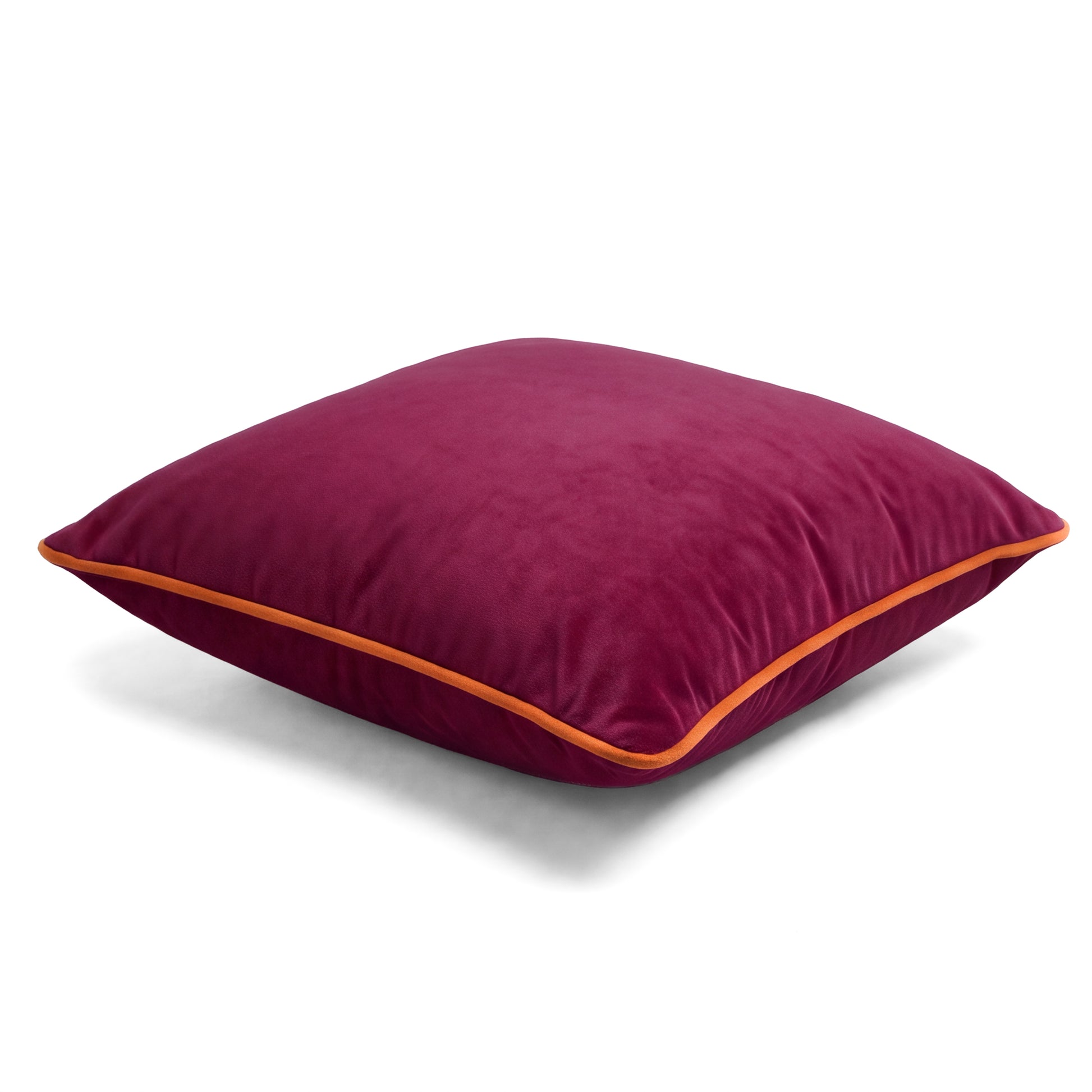 Southampton Home Velvet Pillow 22" x 22" ~ Cerise-Throw Pillows-[bar code]-Prince of Scots