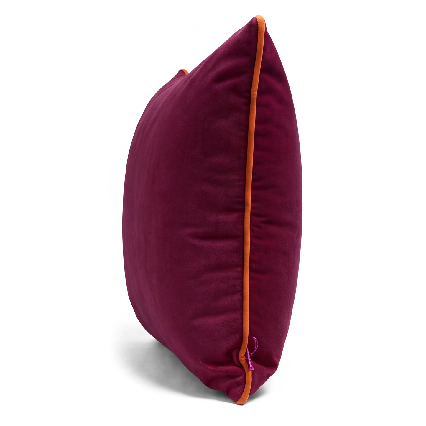 Southampton Home Velvet Pillow 22" x 22" ~ Cerise-Throw Pillows-[bar code]-Prince of Scots
