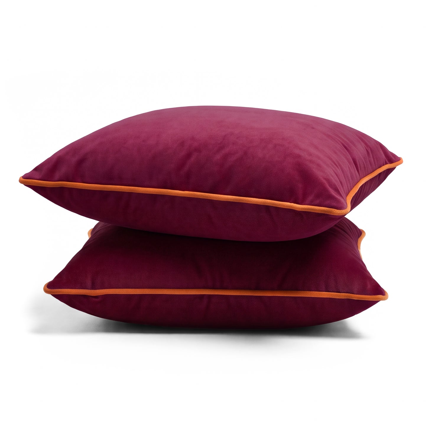 Southampton Home Velvet Pillow 22" x 22" ~ Cerise-Throw Pillows-[bar code]-Prince of Scots