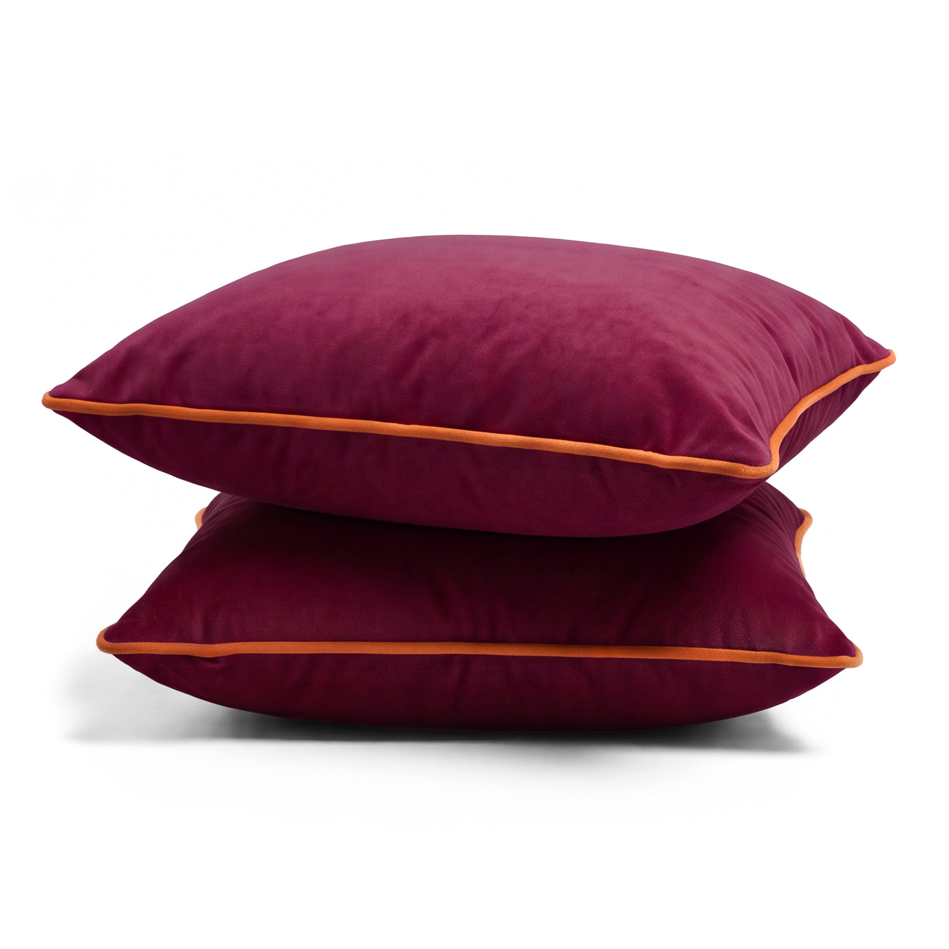 Southampton Home Velvet Pillow 22" x 22" ~ Cerise-Throw Pillows-[bar code]-Prince of Scots
