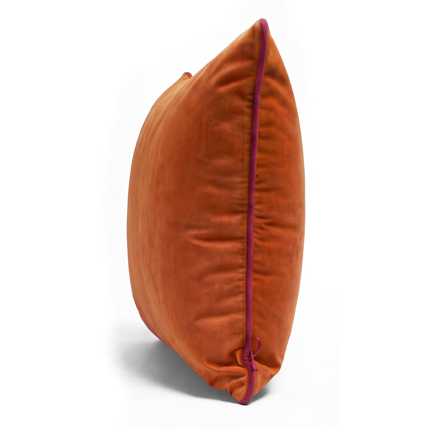 Southampton Home Velvet Pillow 22" x 22" ~ Orange-Throw Pillows-[bar code]-Prince of Scots