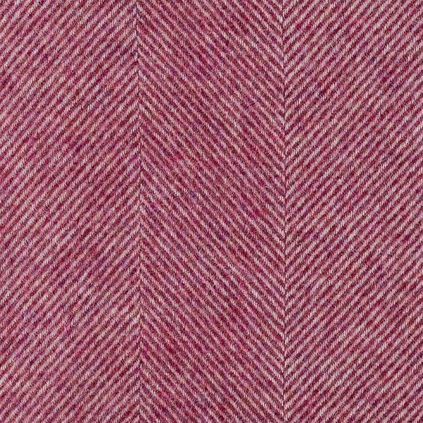Southampton Home Wool Herringbone Throw (Berry)-Throws and Blankets-[bar code]-ShetlandBerry-Prince of Scots