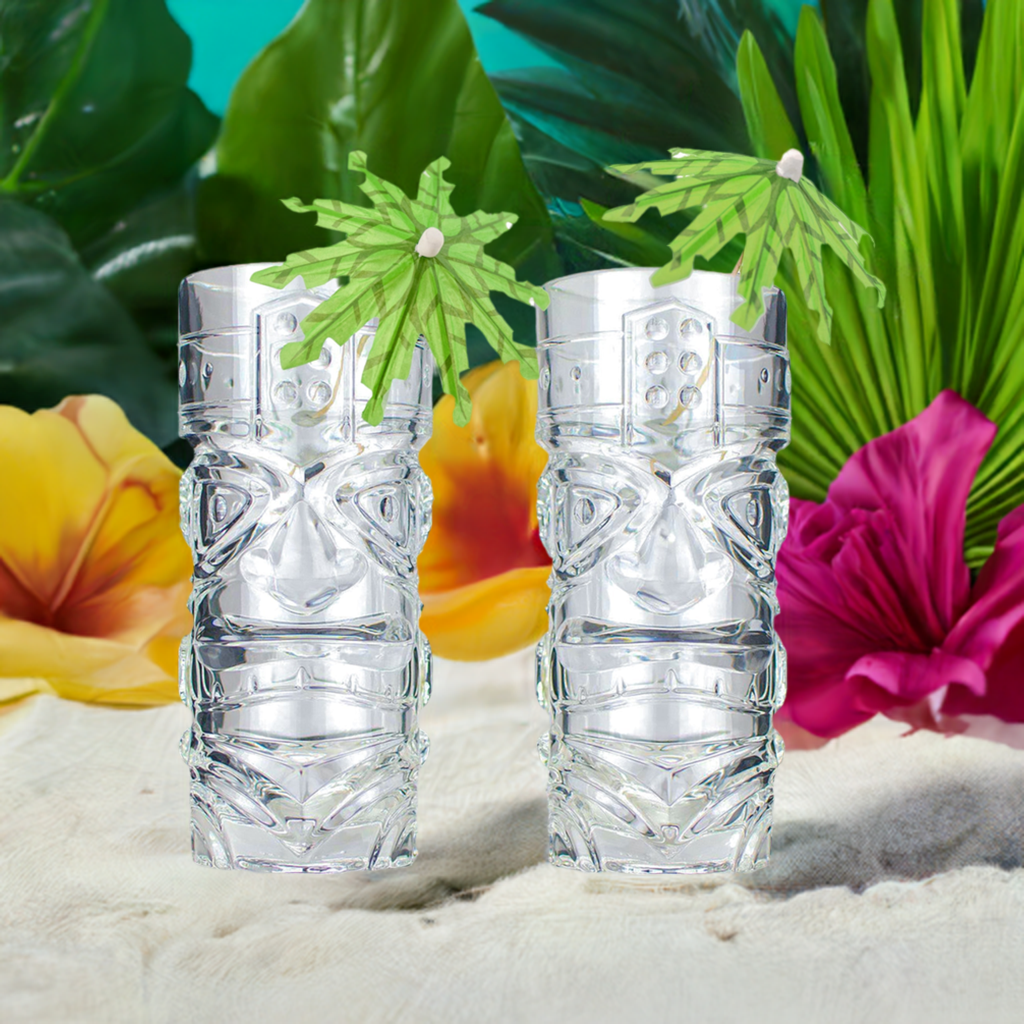 The Original Tiki Glass Party in a Box-Tumblers-Prince of Scots-810032752613-TikiGlass-PalmTree-Prince of Scots