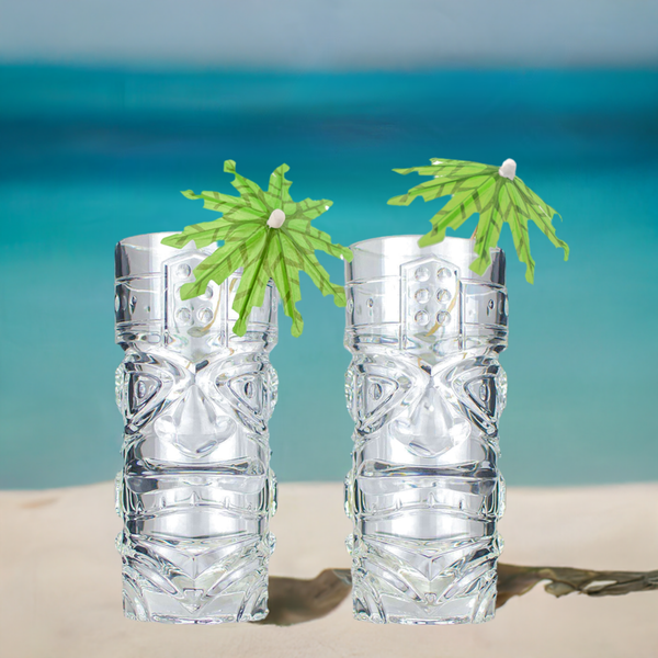 The Original Tiki Glass Party in a Box-Tumblers-Prince of Scots-810032752613-TikiGlass-PalmTree-Prince of Scots