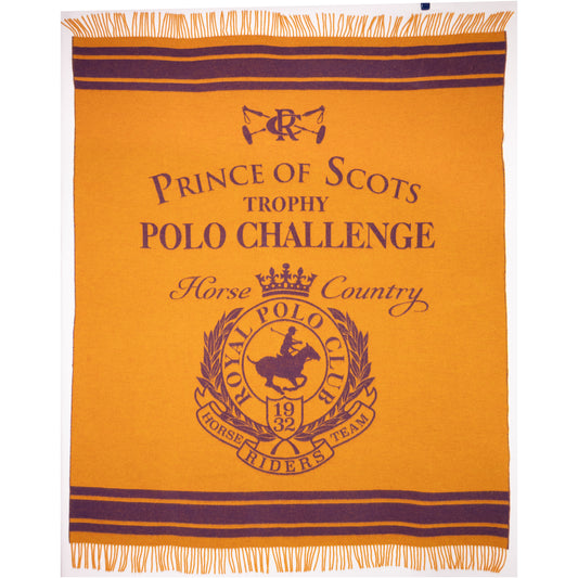 The Polo Challenge Throw – Extra-Fine Italian Merino Wool | 56" x 72"-Throws and Blankets-[bar code]-Prince of Scots