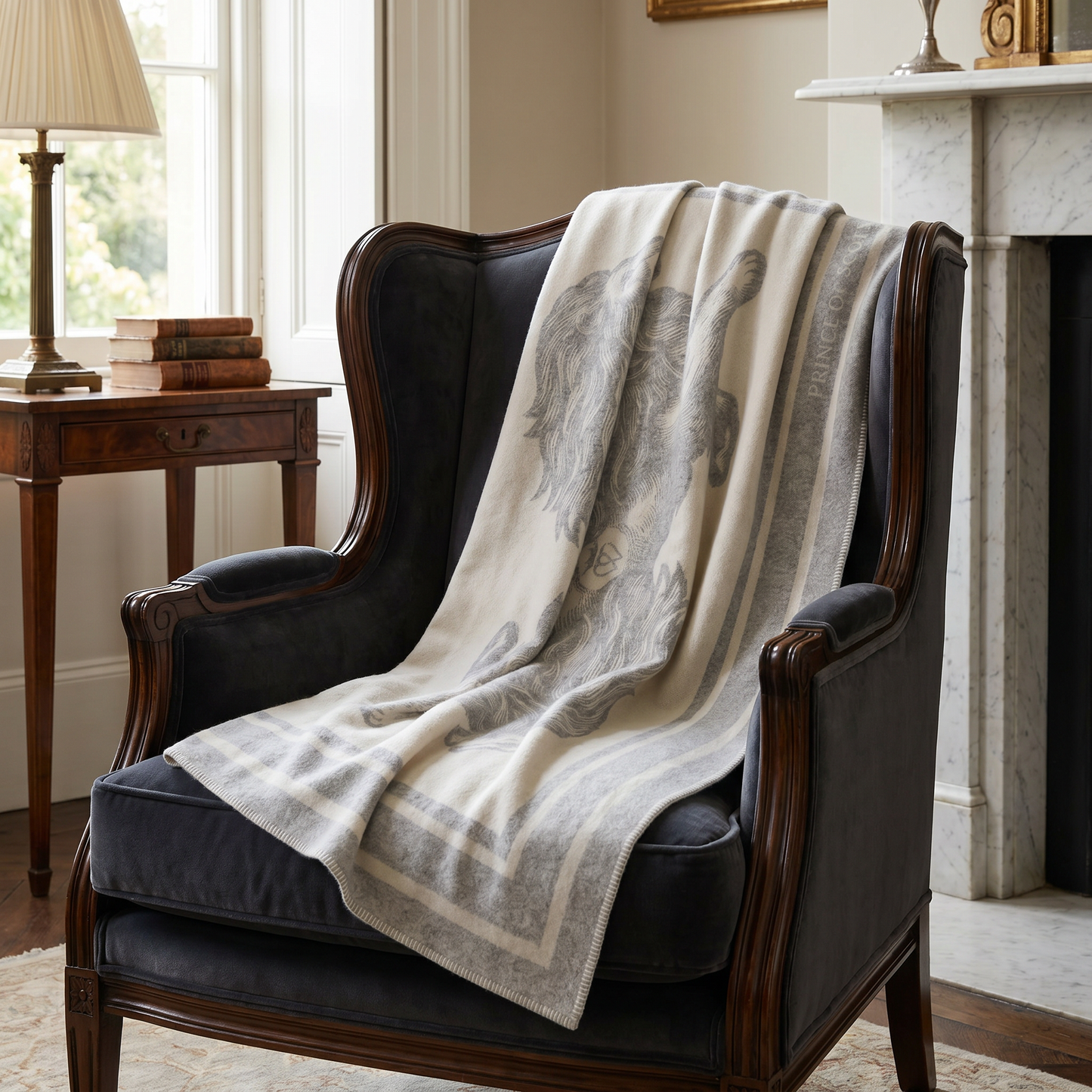 The Royal Mane Throw – Extra-Fine Italian Merino Wool | 57" x 69"-Throws and Blankets-[bar code]-Prince of Scots