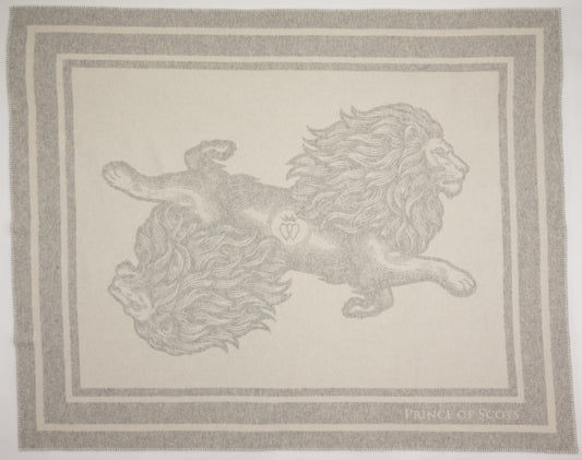 The Royal Mane Throw – Extra-Fine Italian Merino Wool | 56" x 72"-Throws and Blankets-[bar code]-Prince of Scots