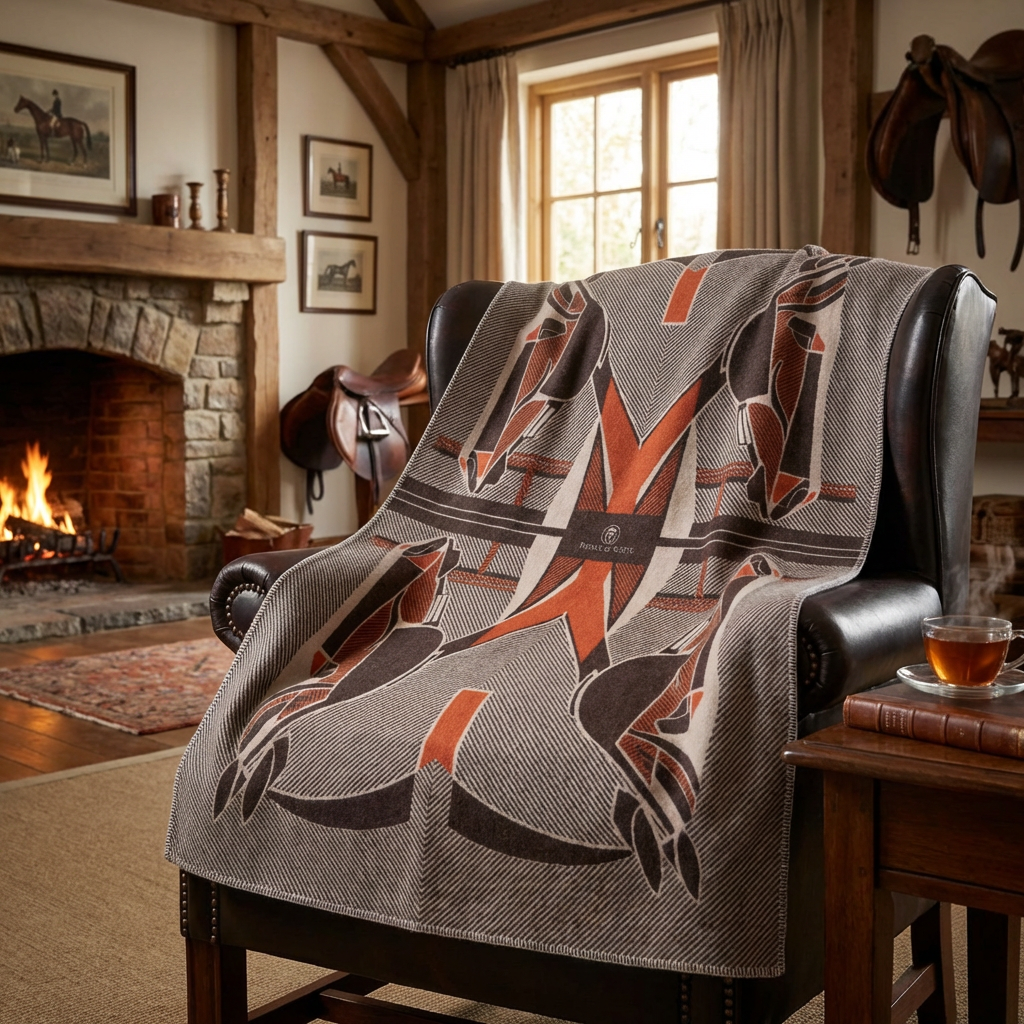 The Thoroughbred Throw – Extra-Fine Italian Merino Wool | 56" x 80"-Throws and Blankets-[bar code]-Prince of Scots
