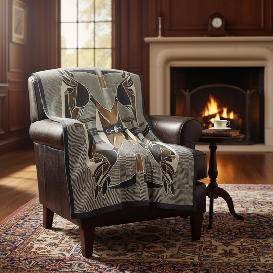 The Thoroughbred Throw – Extra-Fine Italian Merino Wool | 58" x 76" Camel