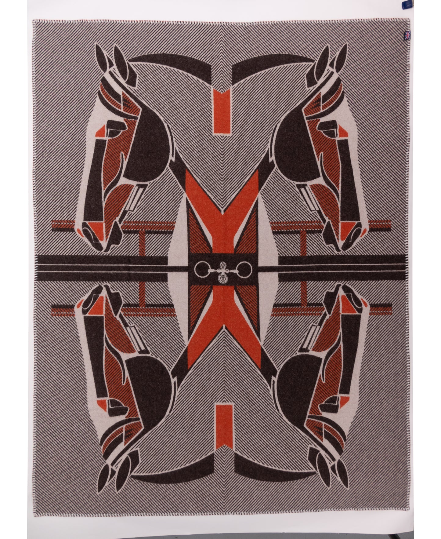 The Thoroughbred Throw – Extra-Fine Italian Merino Wool | 57" x 74"-Throws and Blankets-[bar code]-Prince of Scots