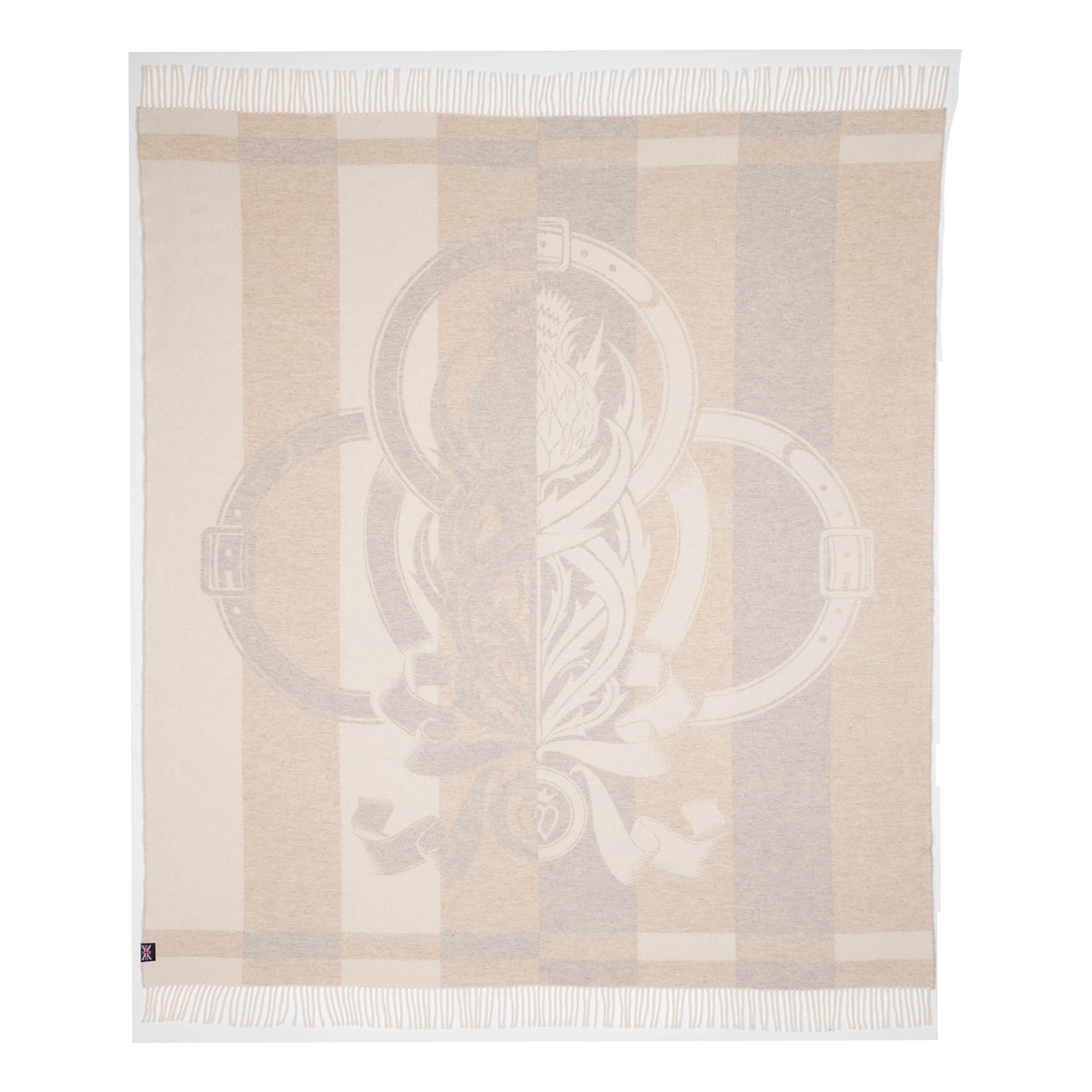 Thistle Reign Reversible Throw – Extra-Fine Italian Merino Wool | 56" x 72" (Available 9/15)-Blankets-[bar code]-Prince of Scots