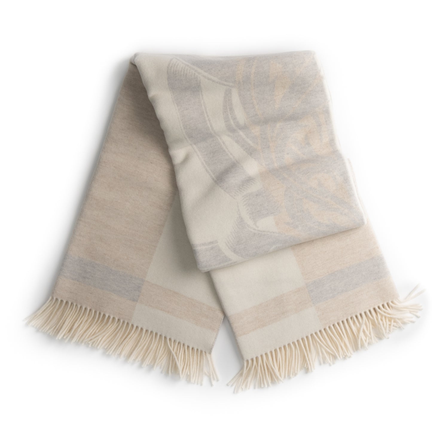 Thistle Reign Reversible Throw – Extra-Fine Italian Merino Wool | 56" x 72"-Blankets-[bar code]-Prince of Scots