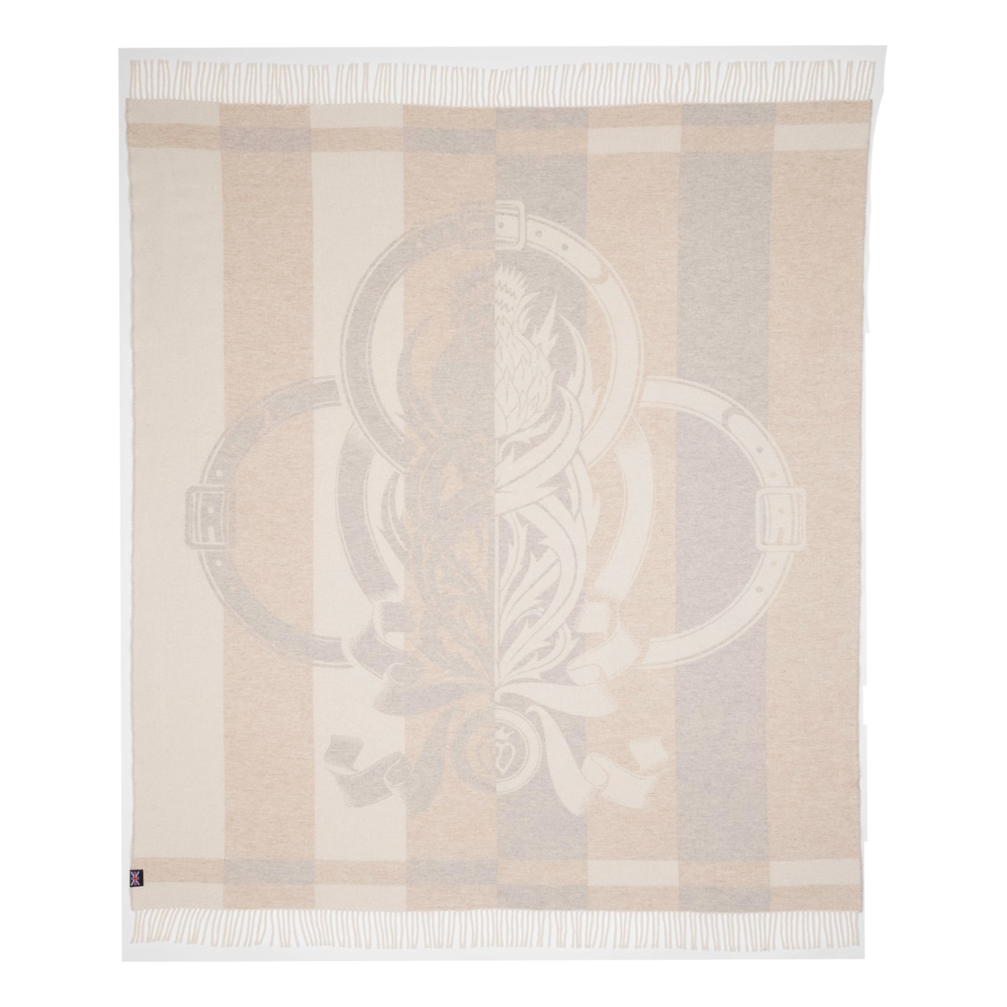 Thistle Reign Reversible Throw – Extra-Fine Italian Merino Wool | 56" x 72" (Available 9/15)-Blankets-[bar code]-Prince of Scots