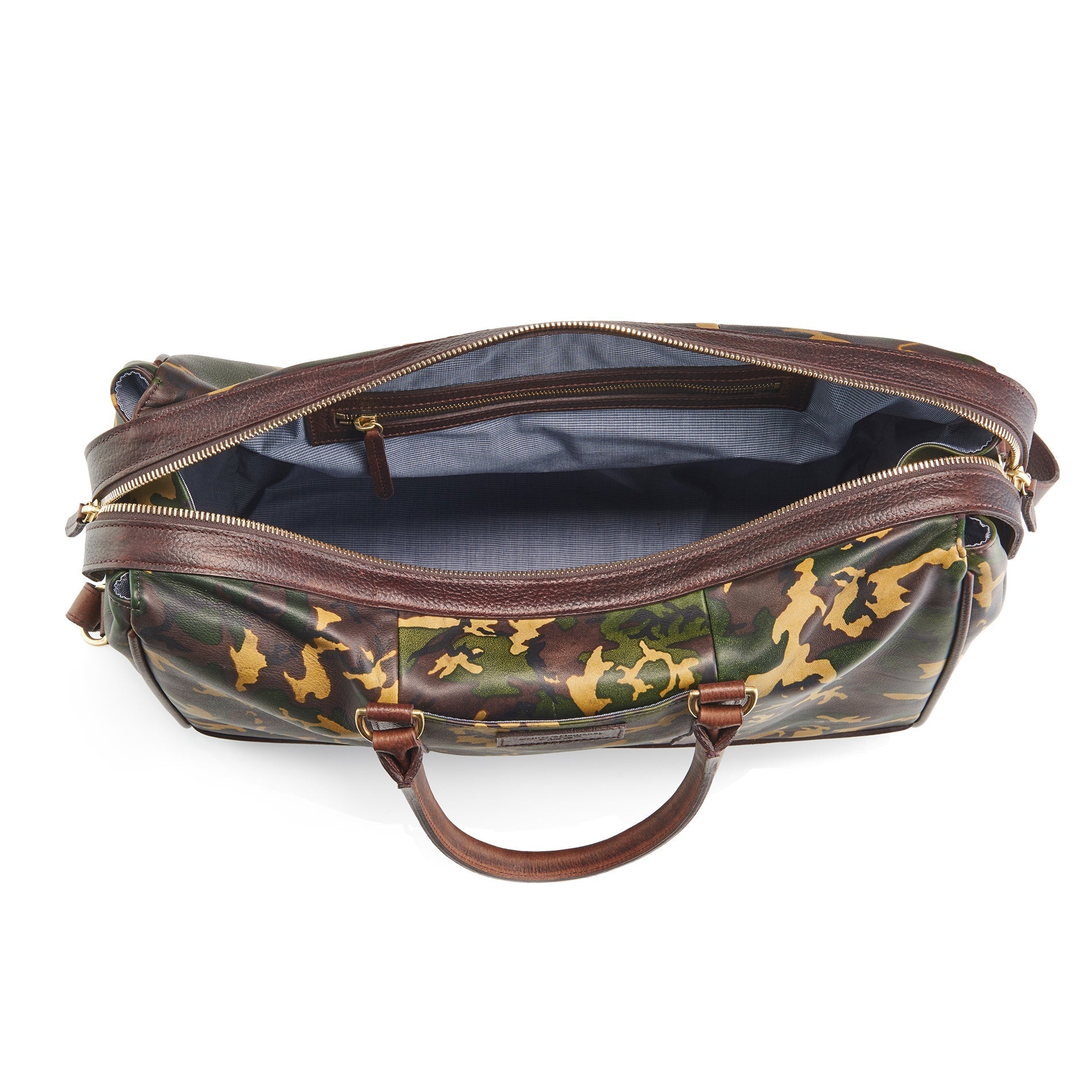 WANDERLUST Leather Weekender ~ Tan Camo-Luggage-[bar code]-TanCamoWeekender-Prince of Scots