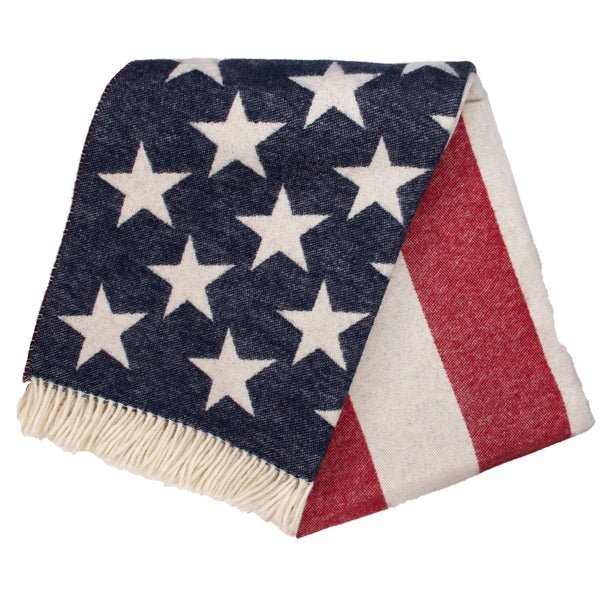 American Flag Merino Wool Throw – Prince of Scots