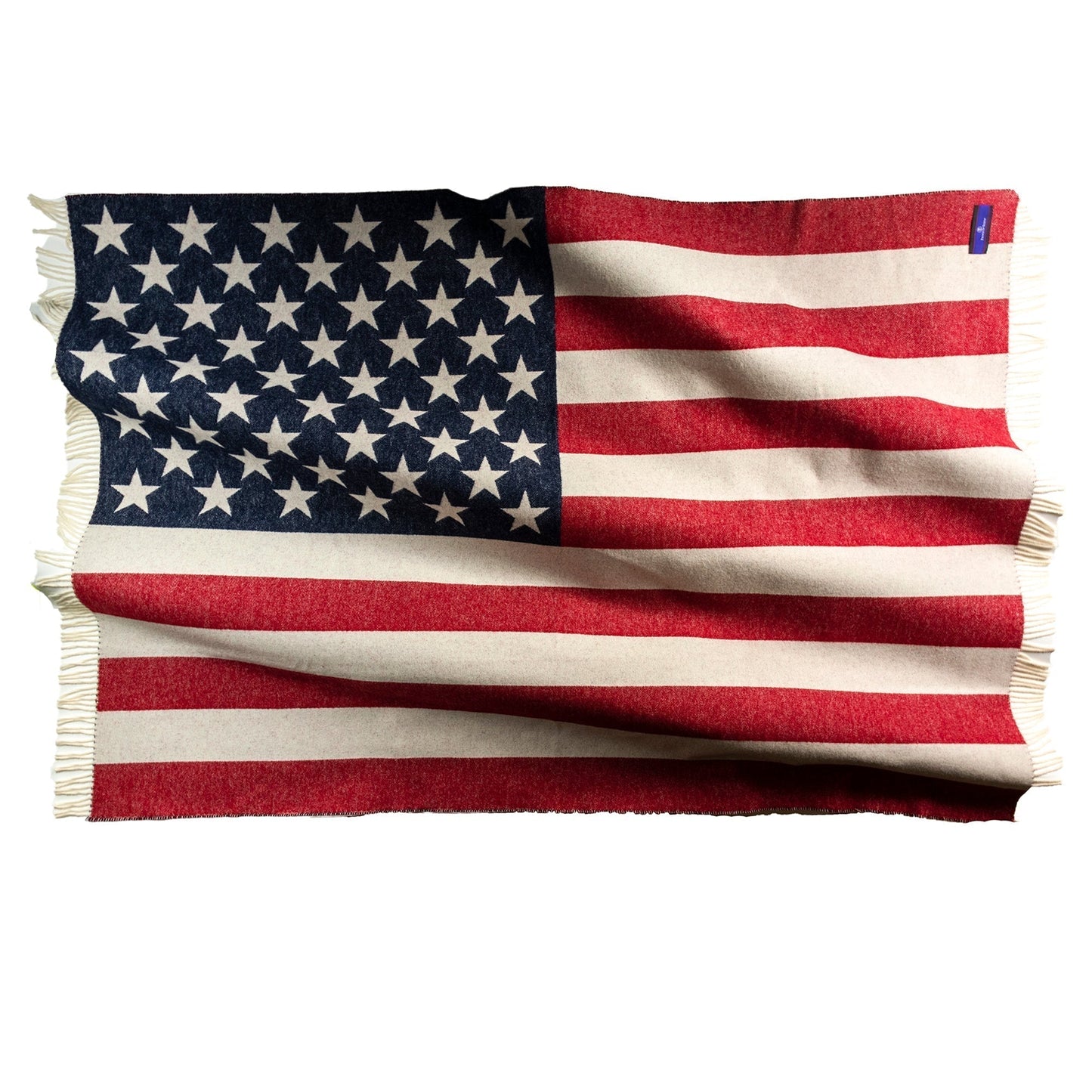 Prince of Scots American Flag Merino Wool Throw-Throws and Blankets-00810032752392-USAFlag-Prince of Scots