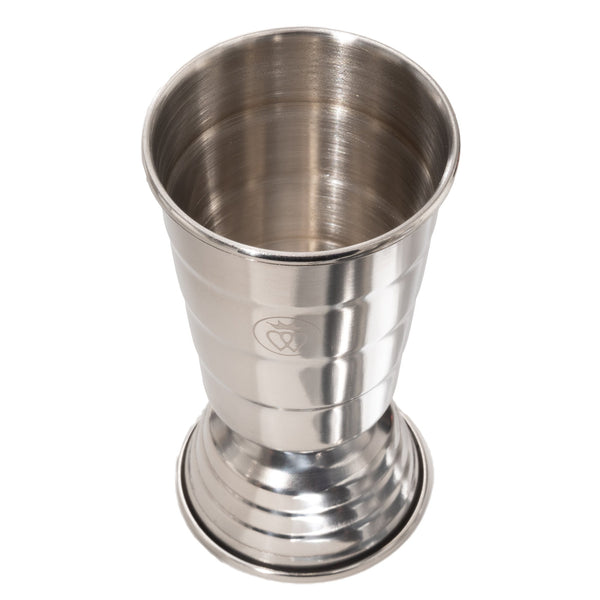 Art Deco Double-Sided 8 Stepped Jigger ~ Silver ~-Barware-Prince of Scots-00810032753122-8StepSilver-Prince of Scots