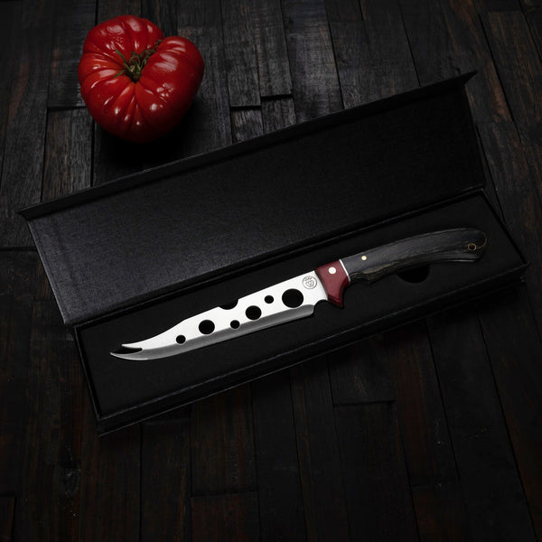 Cheese-Tomato Knife | Large Handle | Premium Steel, Bar Tool, Gourmet Knife-Barware-Prince of Scots-810032753436-CheeseTomatoKnife-Prince of Scots