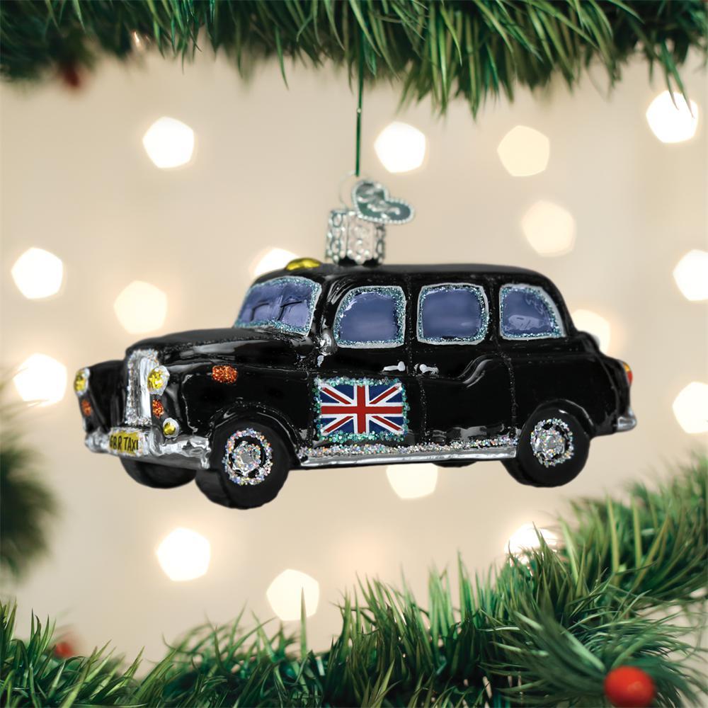 Classic British Taxi Ornament-Home-Old World Christmas-Prince of Scots