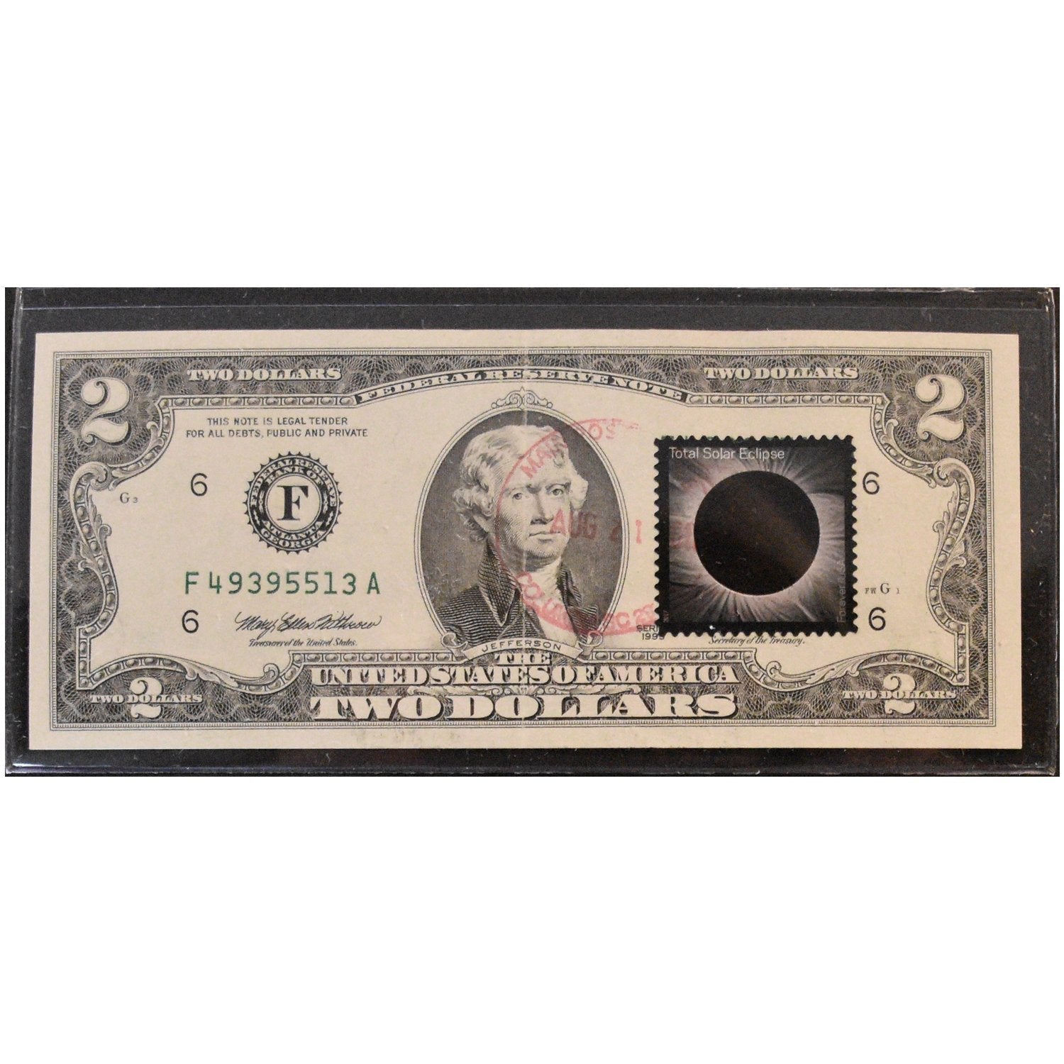 Eclipse of Century Commemorative $2 Dollar Bill-Gifts-Prince of Scots-Prince of Scots