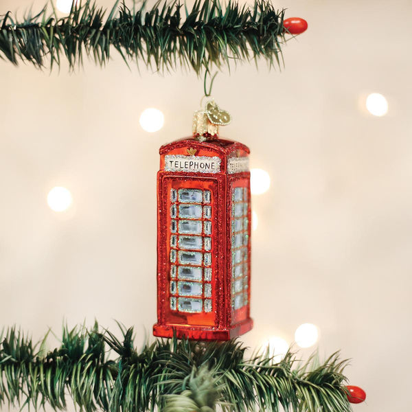 English Phonebooth Ornament-Home-Old World Christmas-Prince of Scots