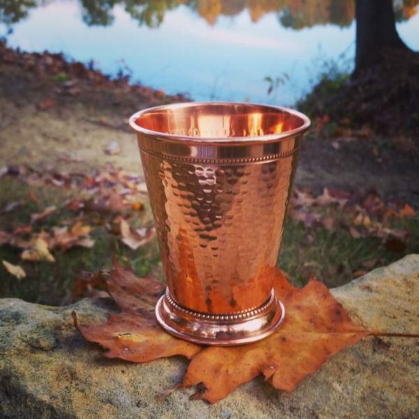 Hammered Copper 12 Ounce Mint Julep Cup Set Of 4 Premium T Box Prince Of Scots