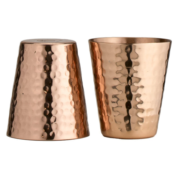Prince of Scots Shot Glasses ~ Hammered Copper-Barware-Prince of Scots-Prince of Scots