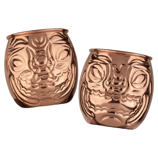 Prince of Scots Happy/Sad Copper Barrel Tiki Mug-Barware-810032752958-HappySadMug-Prince of Scots