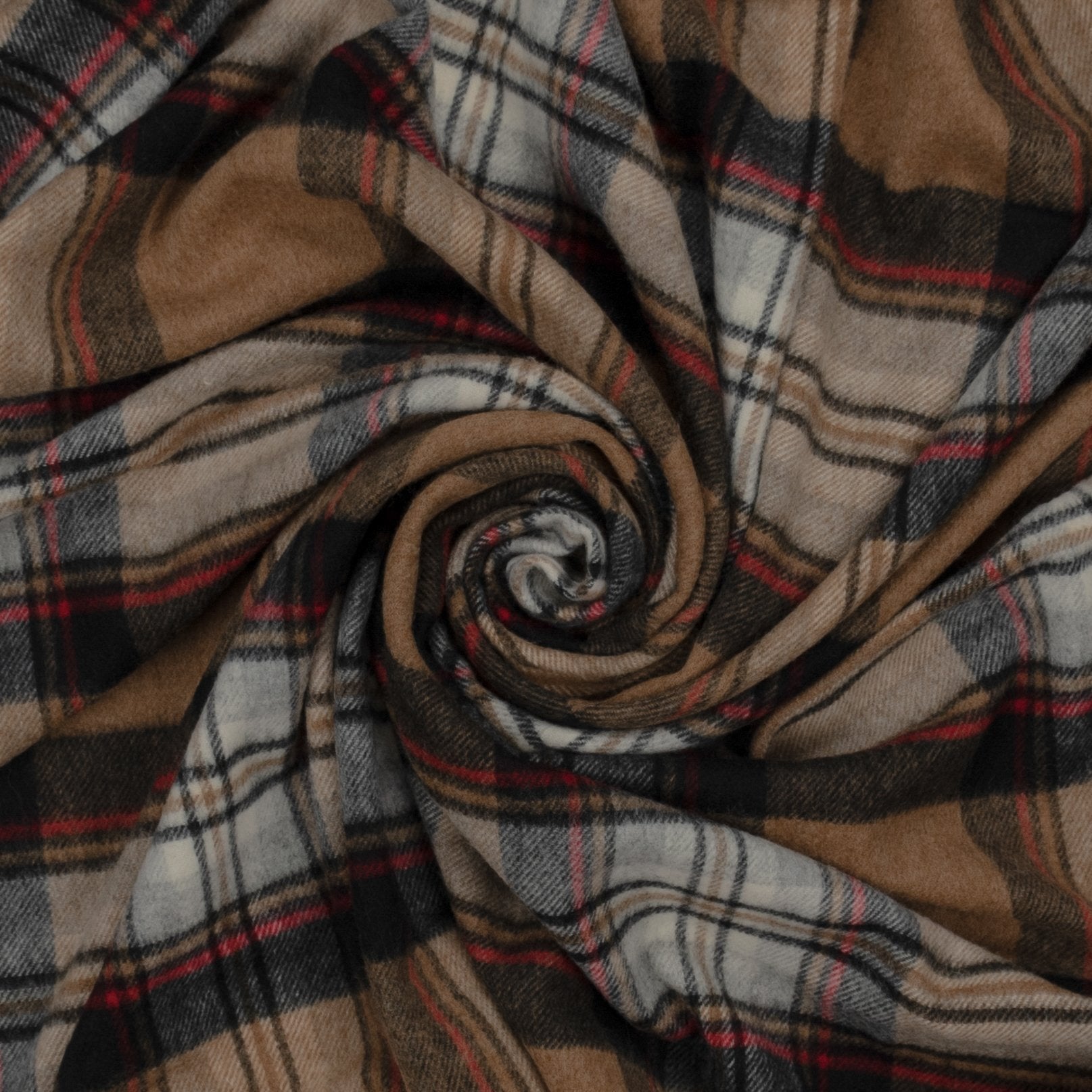 Prince of Scots Highland Tartan Tweed Merino Wool Throw ~ Camel Stewart ~-Throws and Blankets-Prince of Scots-Prince of Scots