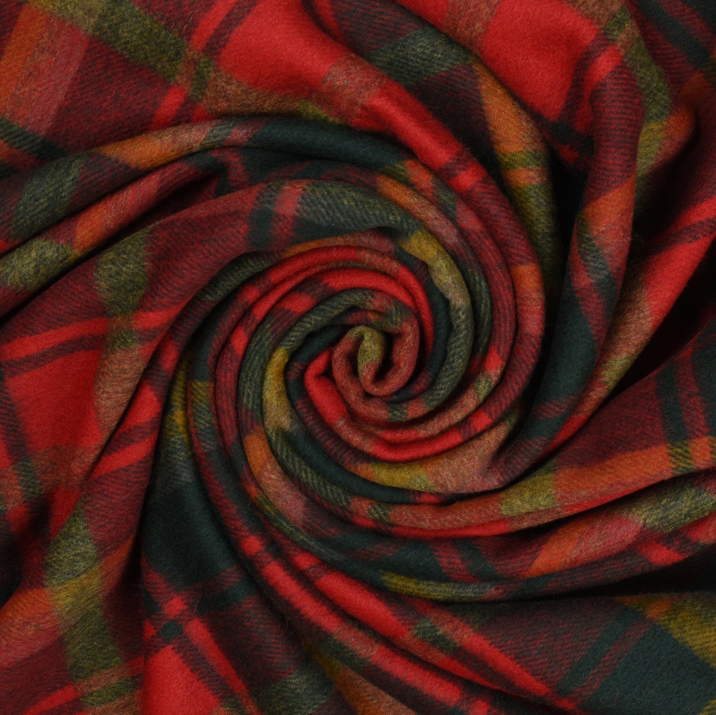 Prince of Scots Highland Tartan Tweed Merino Wool Throw ~ Dark Maple ~-Prince of Scots-Prince of Scots