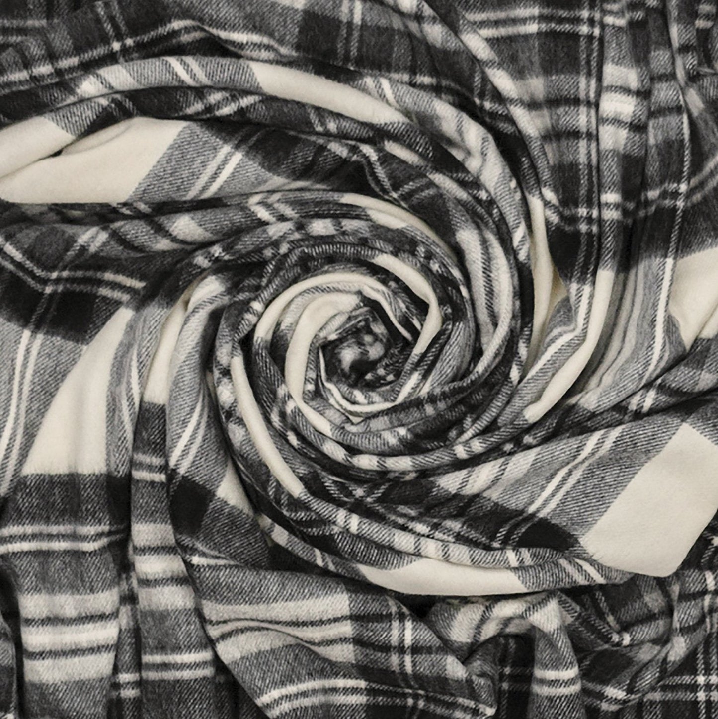 Prince of Scots Highland Tartan Tweed Merino Wool Throw ~ Dress Grey Stewart ~-Throws and Blankets-Prince of Scots-Prince of Scots