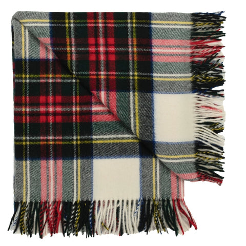 Prince of Scots Highland Tartan Tweed Merino Wool Throw ~ Dress Stewart ~-Prince of Scots-Prince of Scots