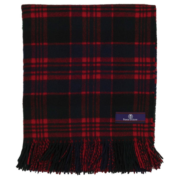 Prince of Scots Highland Tartan Tweed Merino Wool Throw ~ Macdonald ~-Throws and Blankets-Prince of Scots-Prince of Scots
