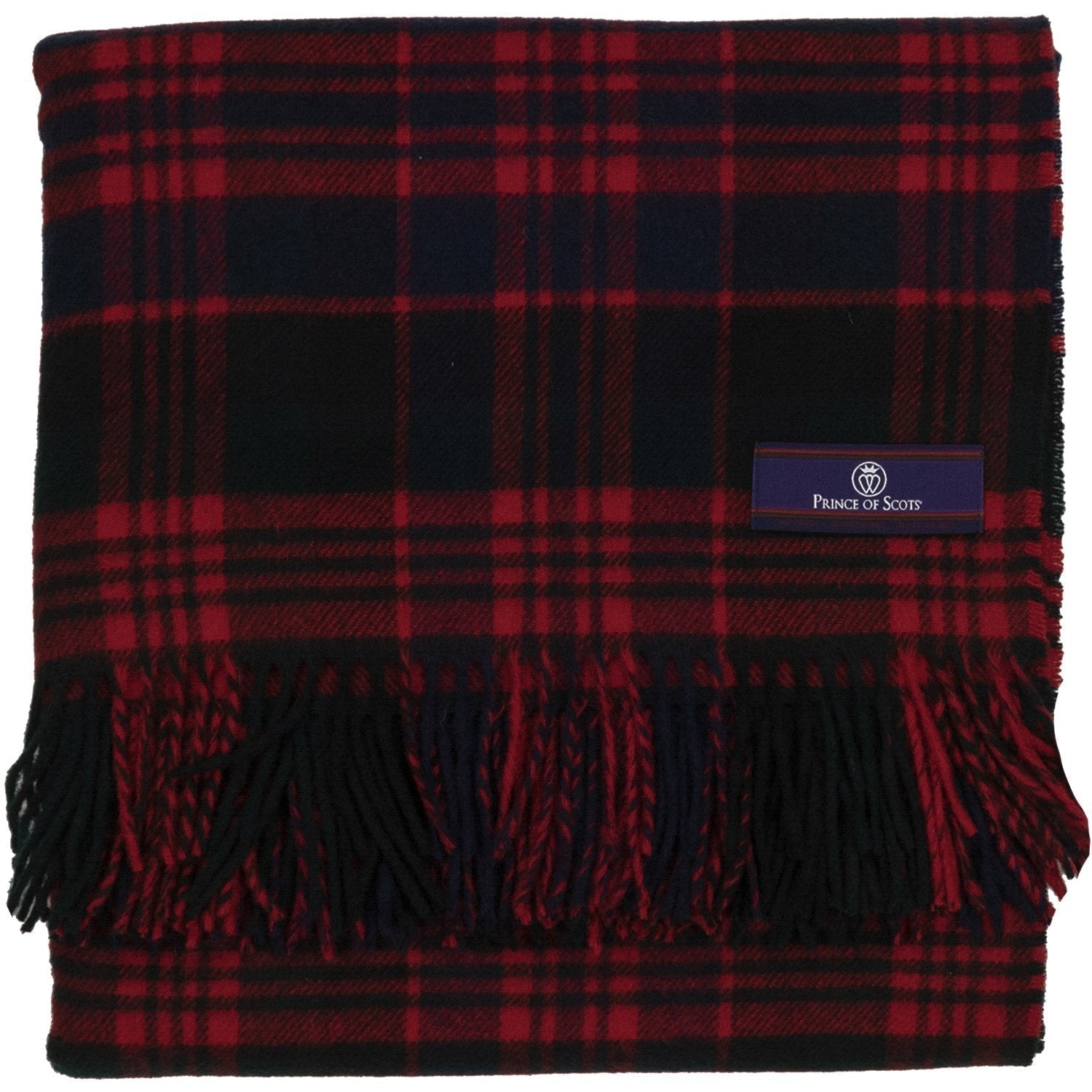 Prince of Scots Highland Tartan Tweed Merino Wool Throw ~ Macdonald ~-Throws and Blankets-Prince of Scots-Prince of Scots