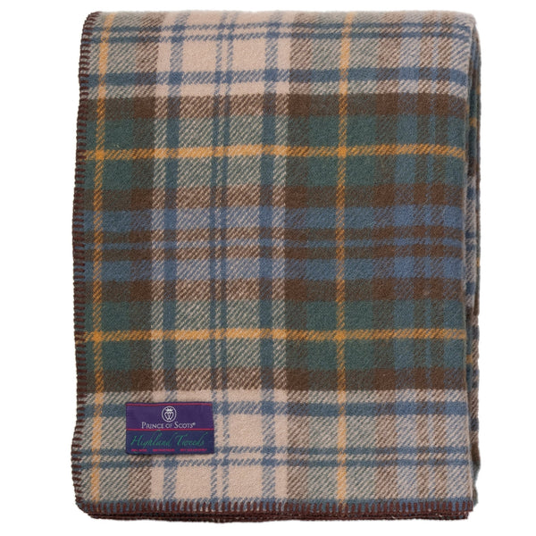 Prince of Scots Highland Tweeds BIG Throw ~ Antique Dress Gordon ~-Throws and Blankets-810032753009-BIGThrowAntiqueGordon-Prince of Scots