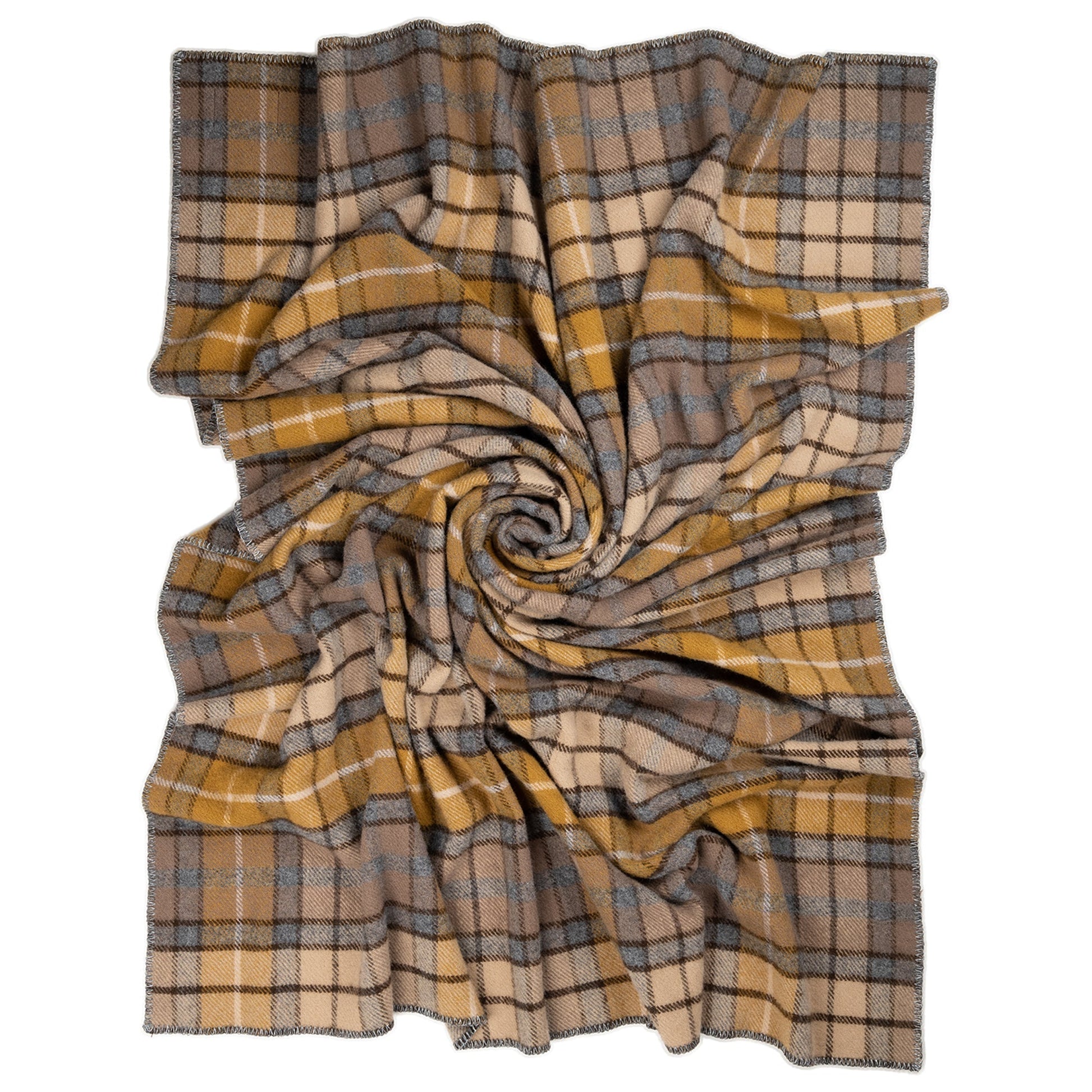 Prince of Scots Highland Tweeds BIG Throw ~Natural Buchanan ~-Throws and Blankets-810032753016-BIGThrowNaturalBuch-Prince of Scots