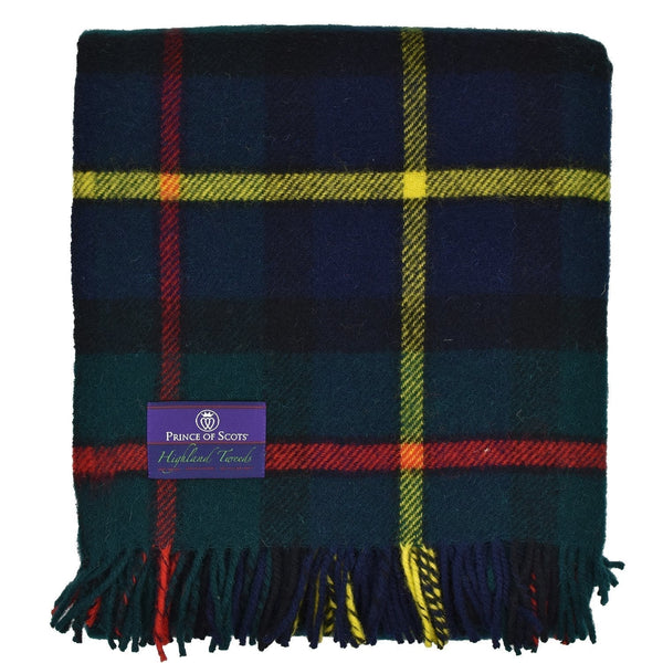 Prince of Scots Highland Tweed Pure New Wool Fluffy Throw ~ Hunting McLeod ~-Throws and Blankets-Prince of Scots-00810032750343-J4050028-016-Prince of Scots