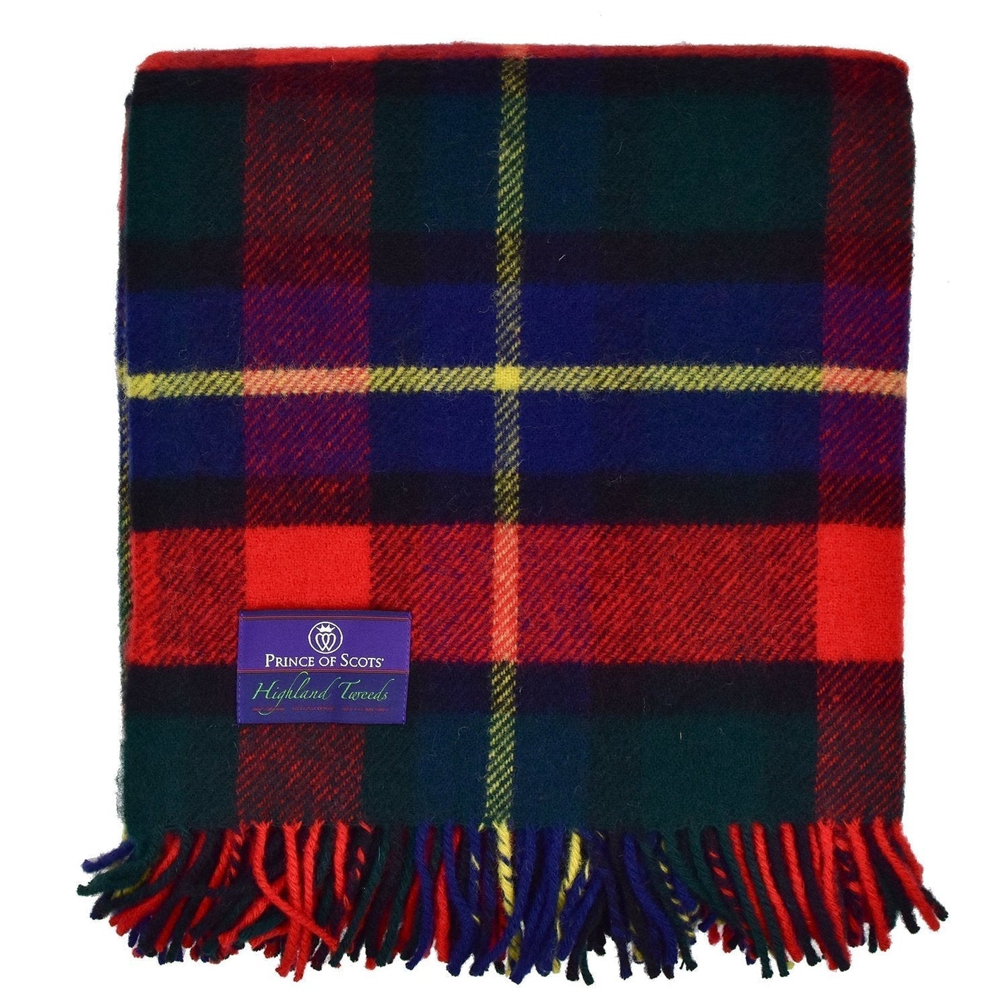 Prince of Scots Highland Tweed Pure New Wool Fluffy Throw ~ Kilgour ~-Throws and Blankets-Prince of Scots-00810032750329-J4050028-017-Prince of Scots