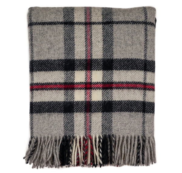 Highland Tweeds Pure New Wool Throw (Grey Thompson) – Prince of Scots