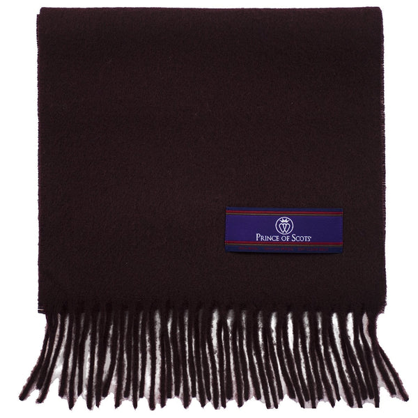 Prince of Scots Fringed Merino Wool Scarf (Merlot)-scarf-Prince of Scots-PrinceMerlot-810032759780-Prince of Scots