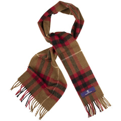 Fine Merino Plaid Scarf - Camel of Merrick