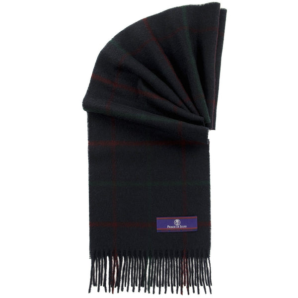 Prince of Scots Heritage Plaid Fringed Merino Wool Scarf (Cumbria Blue)-scarf-Prince of Scots-HScarfW12-810032759919-Prince of Scots