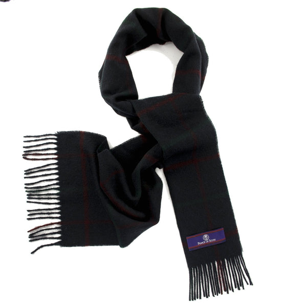 Prince of Scots Heritage Plaid Fringed Merino Wool Scarf (Cumbria Blue)-scarf-Prince of Scots-HScarfW12-810032759919-Prince of Scots