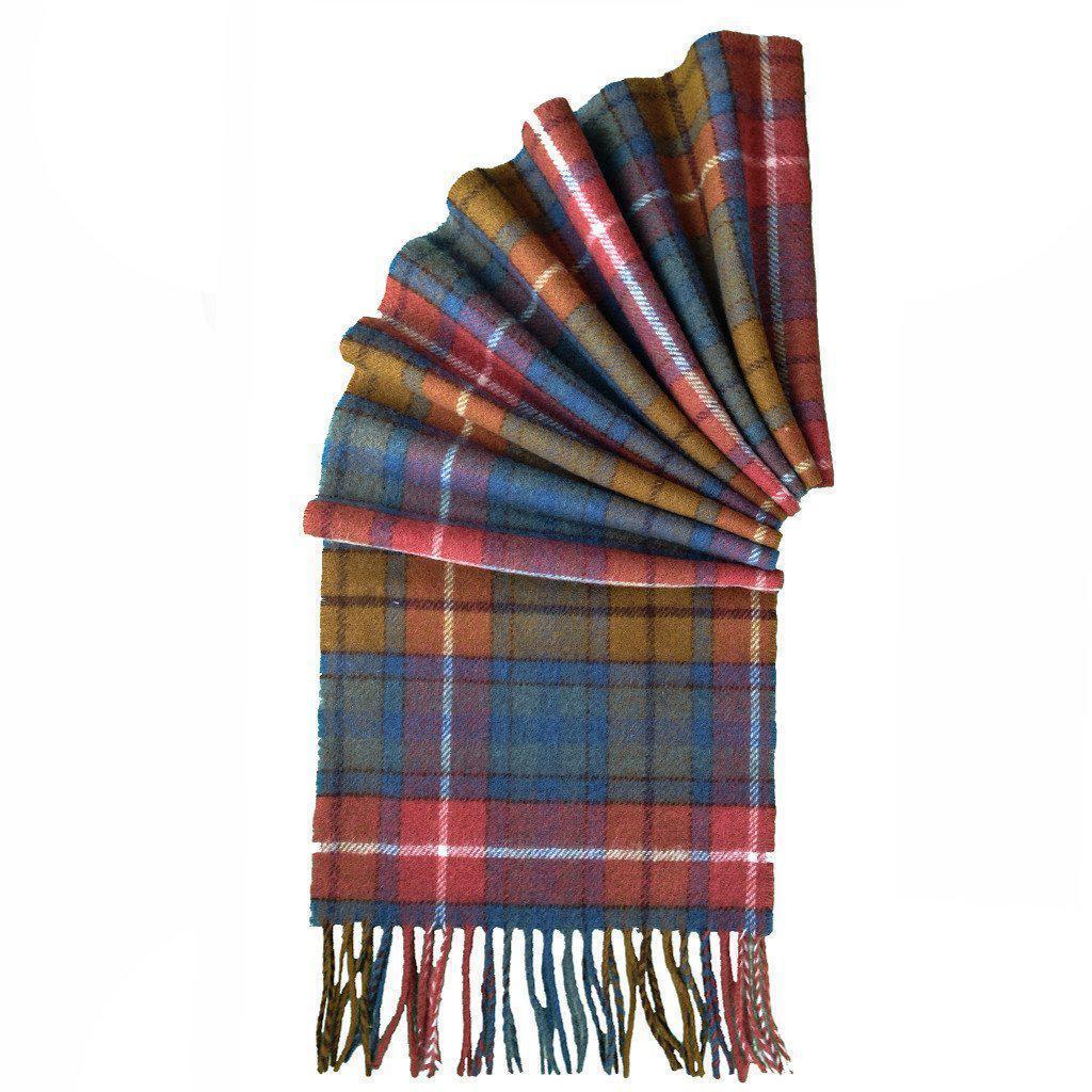 【LOCALLY】マフラー　TARTAN STOLE ADAM ET ROPE Prince of Scots Merino Lambswool Tartan Scarf (Antique Buchanan)
