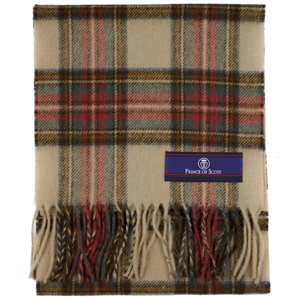 Prince of Scots Merino Lambswool Tartan Scarf (Antique Dress Stewart)-Gifts-Prince of Scots-00810032751432-PrinceScarf15-Prince of Scots