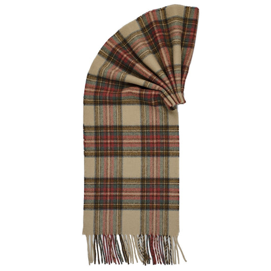 Prince of Scots Merino Lambswool Tartan Scarf (Antique Dress Stewart)-Gifts-Prince of Scots-00810032751432-PrinceScarf15-Prince of Scots