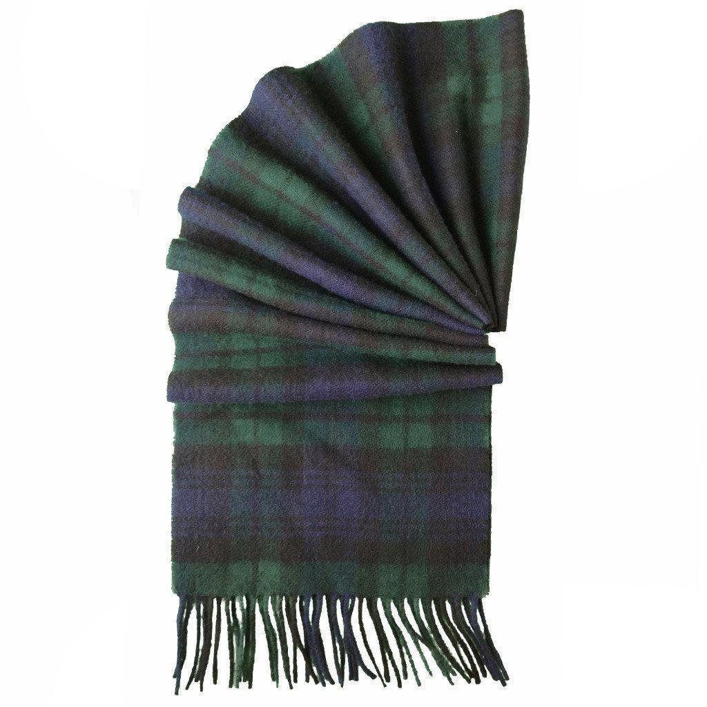 Prince of Scots Merino Lambswool Tartan Scarf (Black Watch)-Gifts-Prince of Scots-00810032750701-PrinceScarf02-Prince of Scots